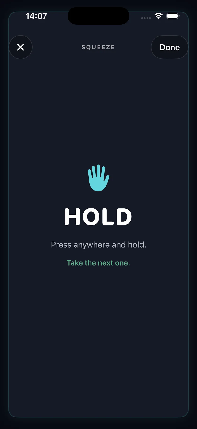 Panic Ease tactile hold tool