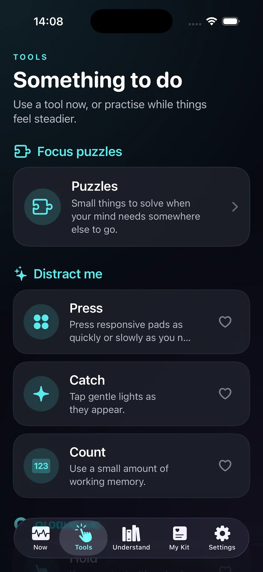 Panic Ease focus tools